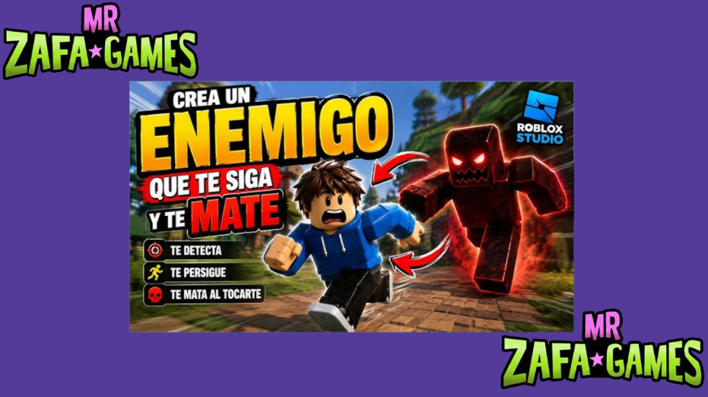 Cómo hacer un NPC enemigo que persiga y ataque en Roblox Studio 6 Captura de pantalla 2026 09 19 221726